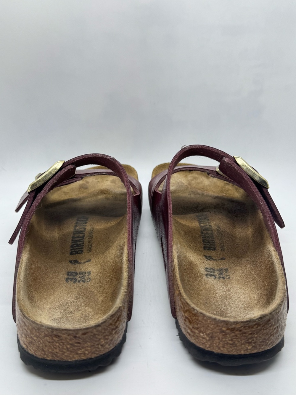 Birkenstock Unisex Arizona Birko-Flor Berry Crush Sandals Narrow EU 38 US M5 L7 - Picture 7 of 12